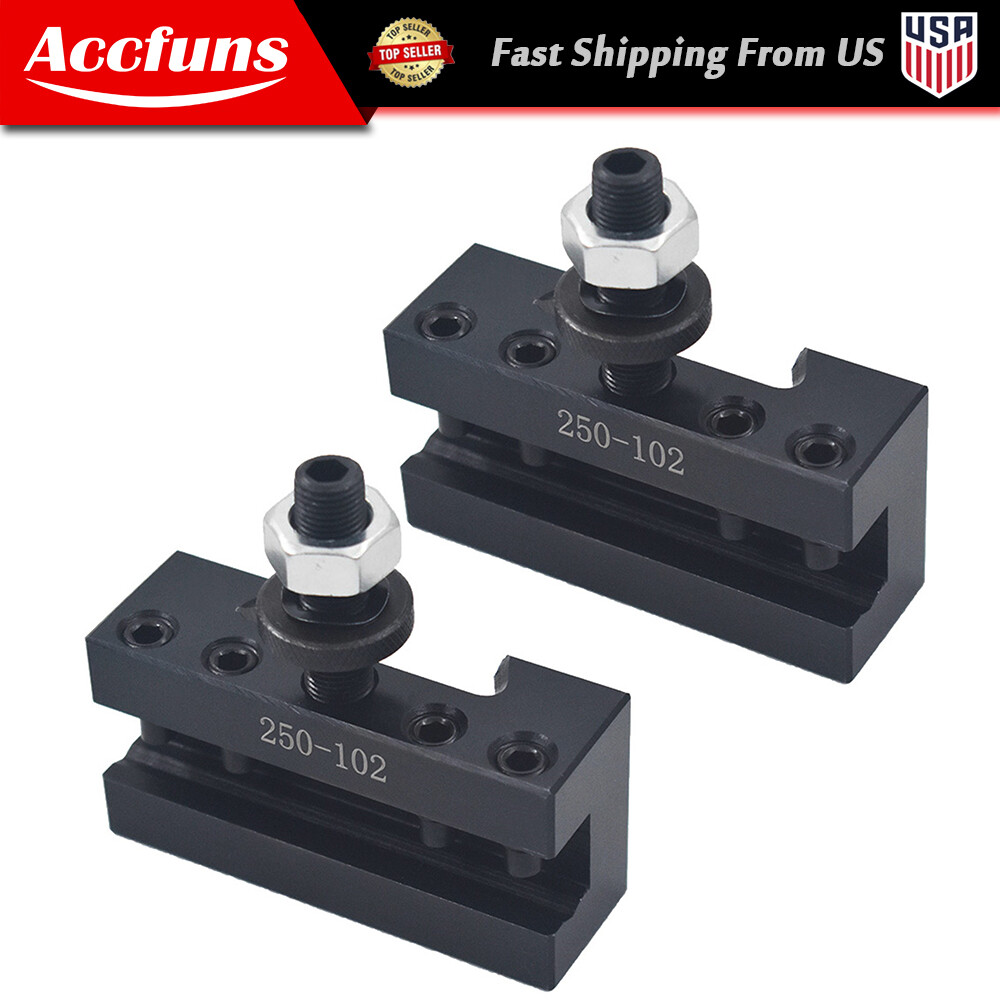 2Pcs AXA 2# 250-102 Quick Change Tool Post Boring Turning Holder