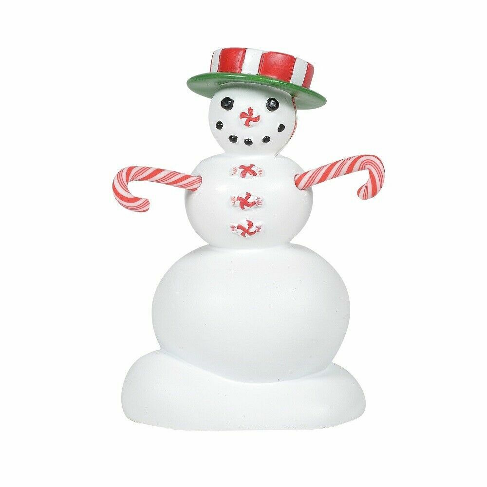 Department 56 Village Peppermint Snowman 3.5" Tall NEW