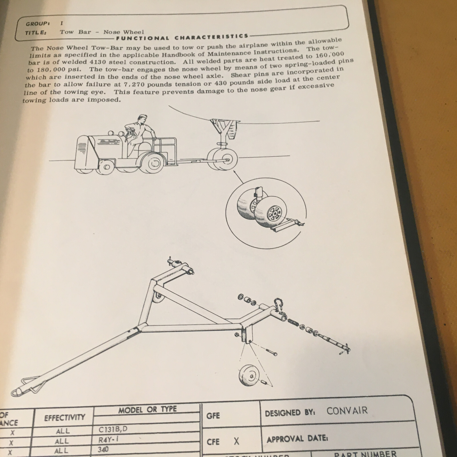 Convair CV-440 Special Tools & Ground Support Equipment Manual