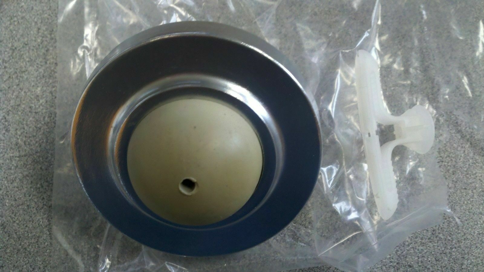 LOCKSMITH - CONVEX WALL DOOR STOPS US26D WITH TOGGLER 1 PIECE