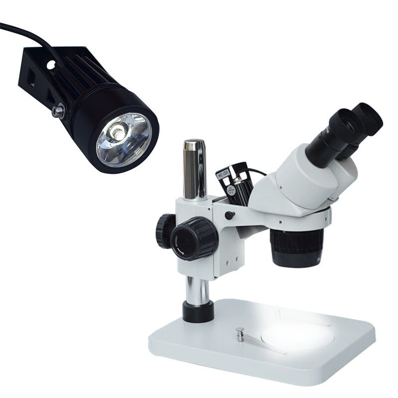 Stereo Microscope Use Microscope Metal LED Light Source Oblique Light 100-220V