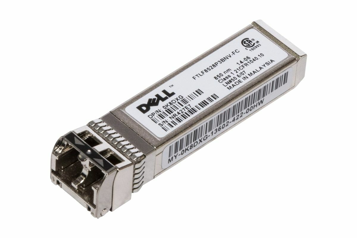 Dell FTLF8528P3BCV-FC 8GB SFP+ Fibre Channel GBIC Transceiver Module K8DXG