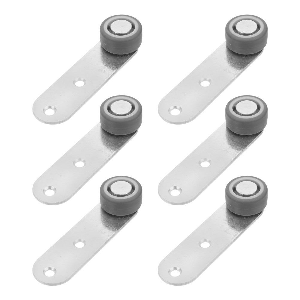 6pcs Sliding Door Caster Wheels Replacement - Quiet Smooth Rolling Swivel