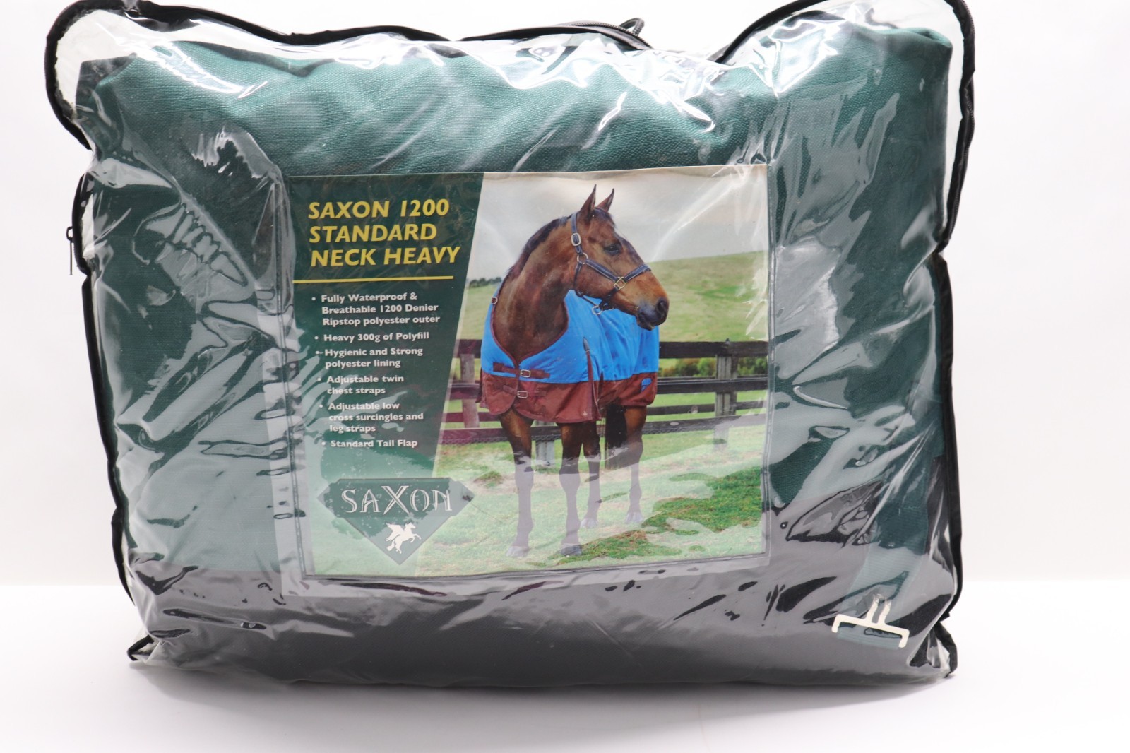 Saxon 1200 Standard Neck Heavy 81 in. Horse Blanket Hunter Green Black NIP* USA