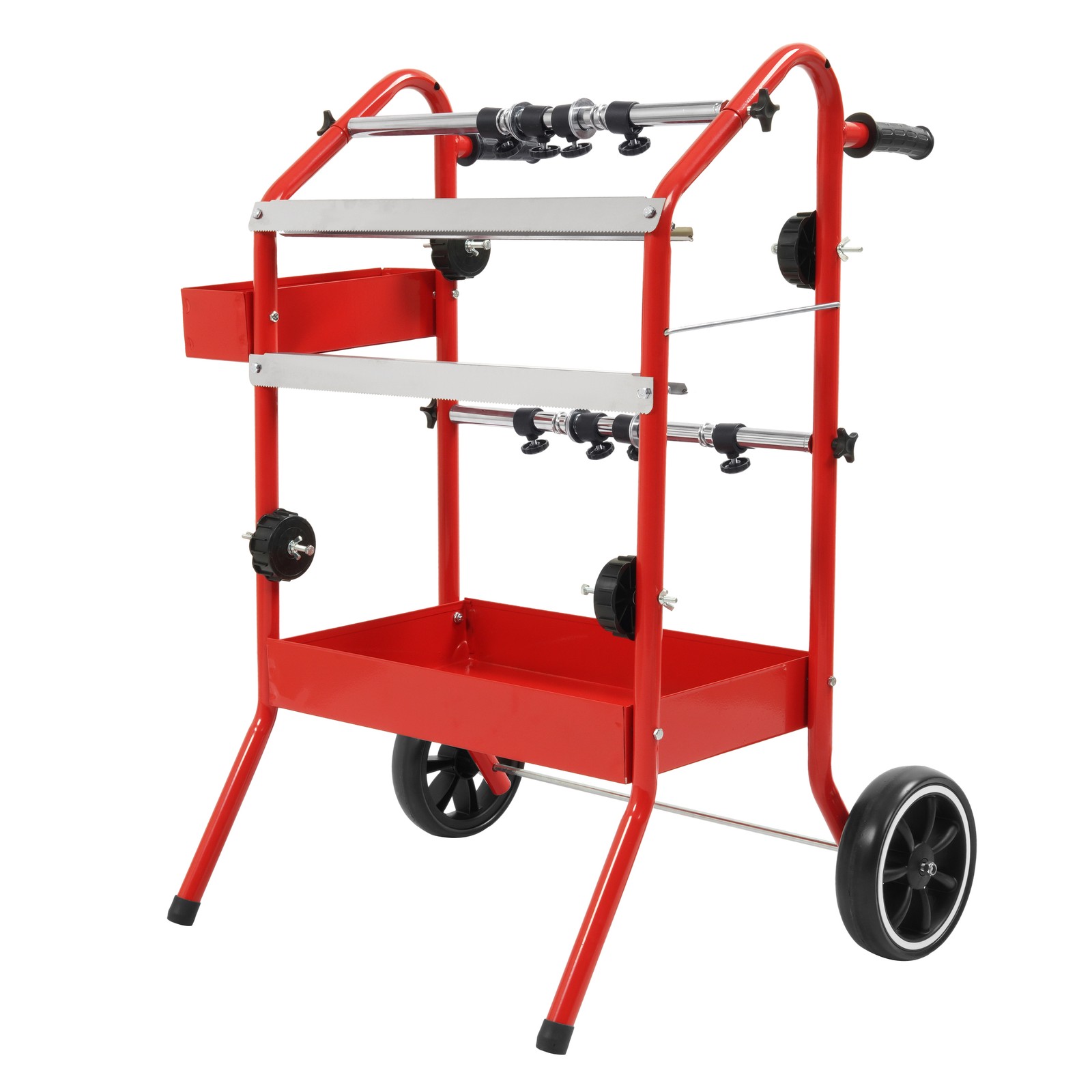 Mobile 18" Multi-Roll Masking Paper Machine w/ Storage Trays Holds Auto Tape