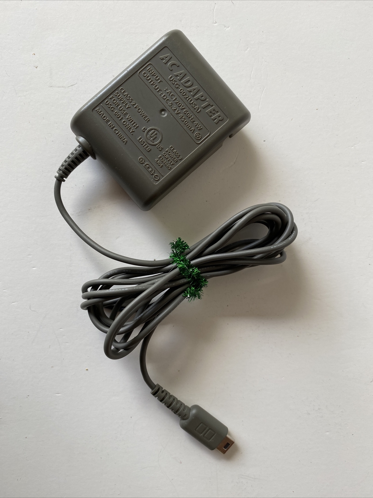 Nintendo OEM AC Adapter Charger Nintendo DS Lite USG-002 USG-001 Excellent 0901