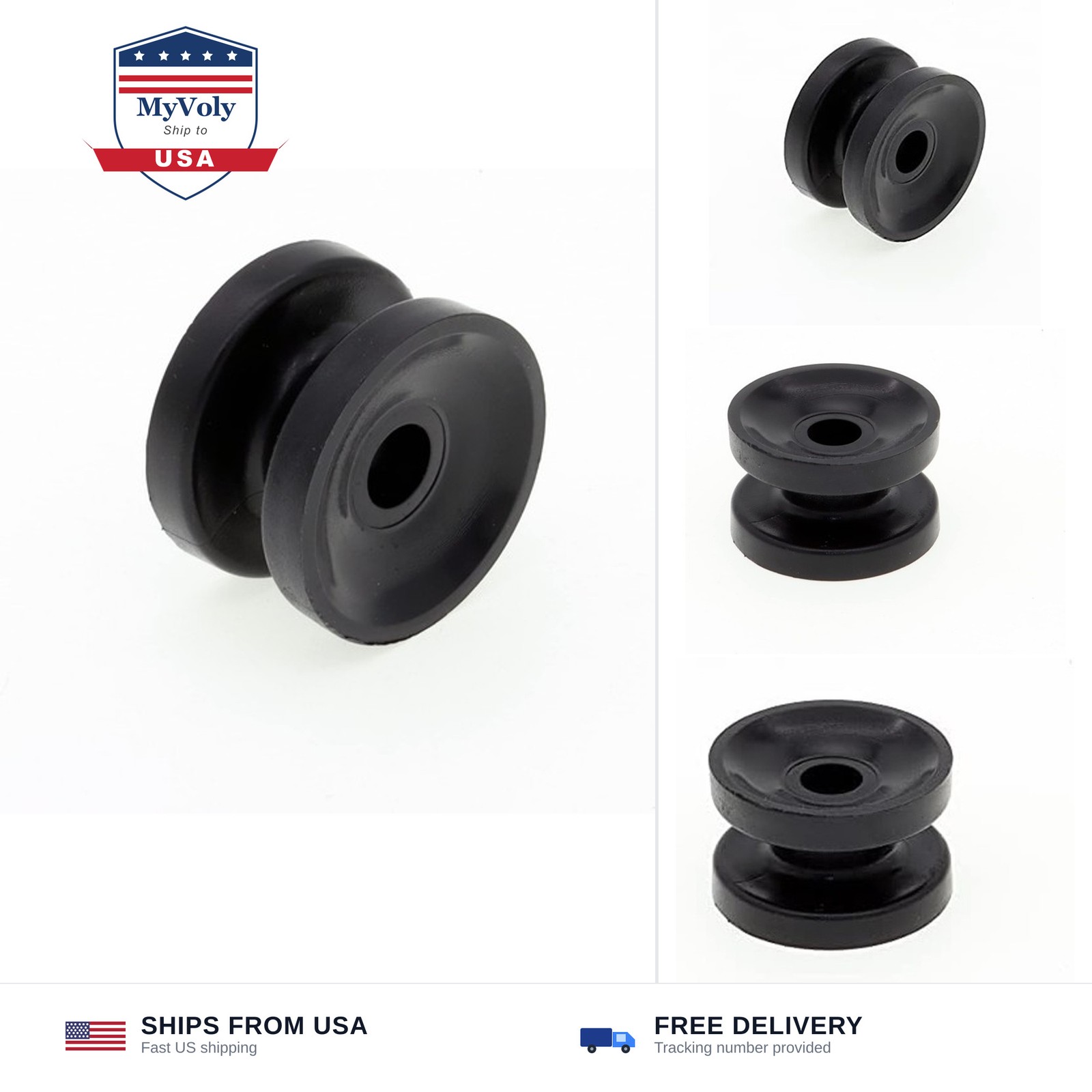 20Pcs Black Circular Ring Corner Post Electric Fence Insulator | Polyrope Ins...