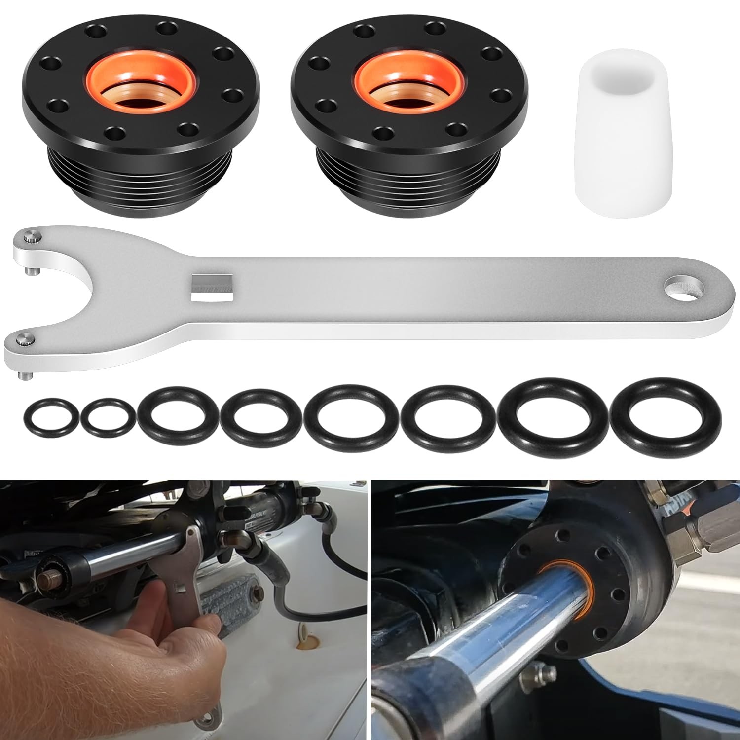 HC5345 Seal Kit for SeaStar Hydraulic Steering Cylinder - with Pin Wrench