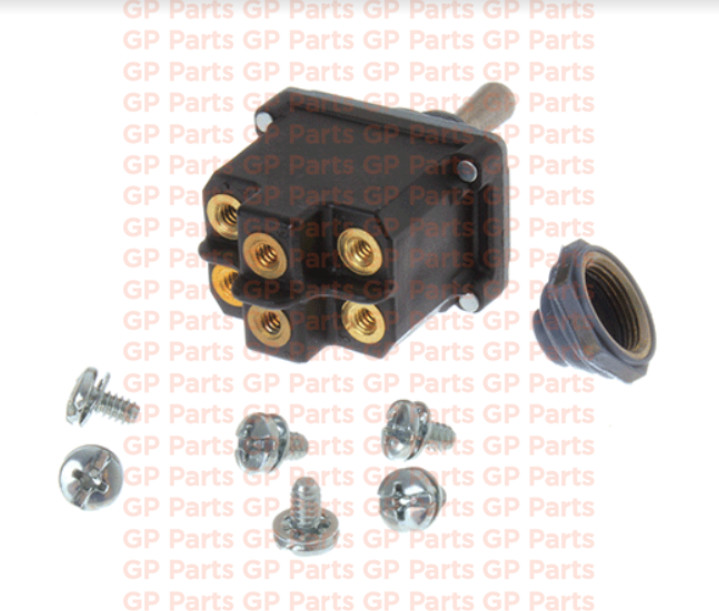 Genie 128202, SWITCH-3POS DPDT SEALED TOGGLE SCREW TERM- MOM ON, S-60/65,Z-60/34