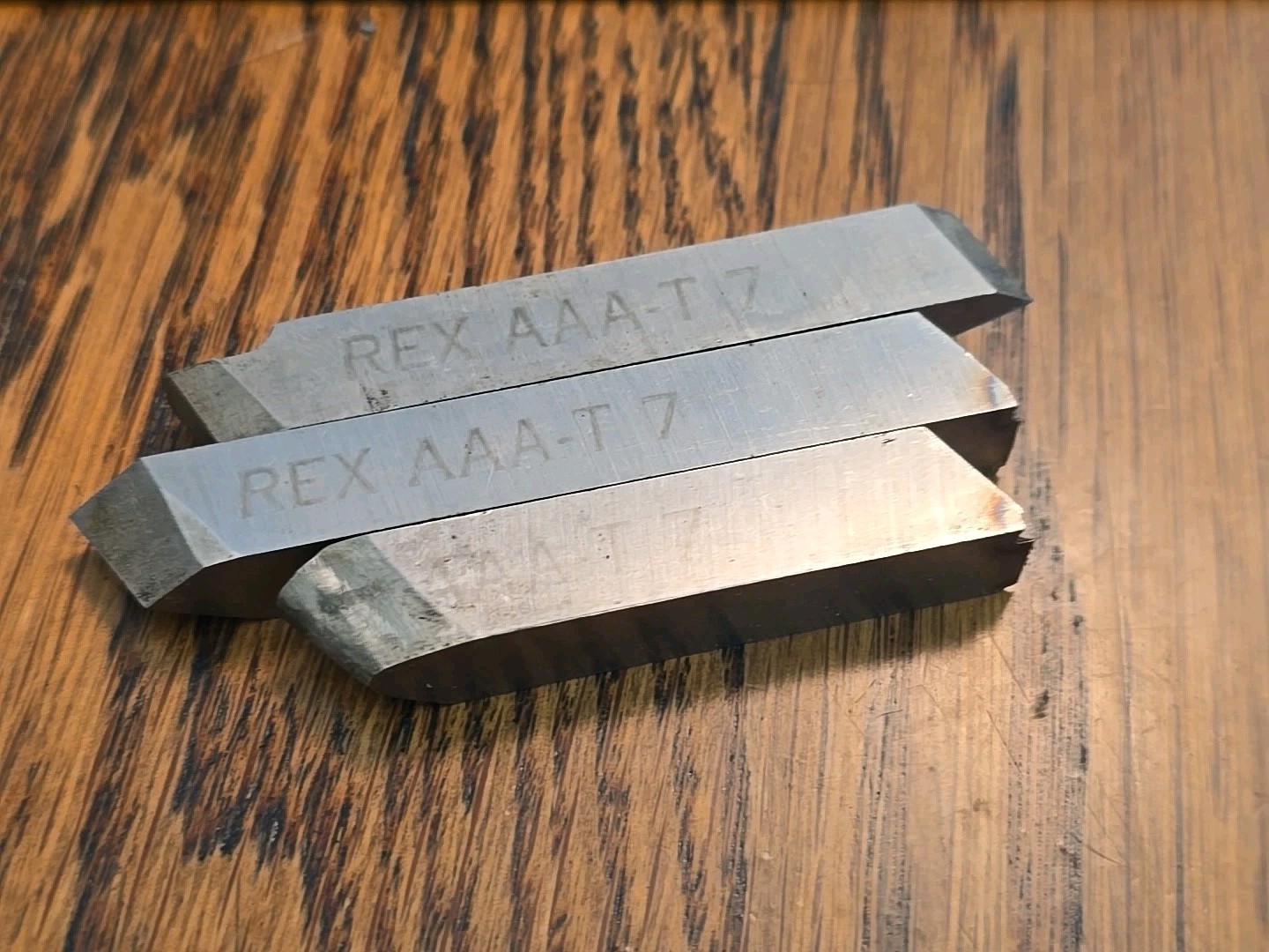 Machinist Tool Lot of 3 REX Crucible AAA T7 HSS 7/16" Lathe Tool Bits