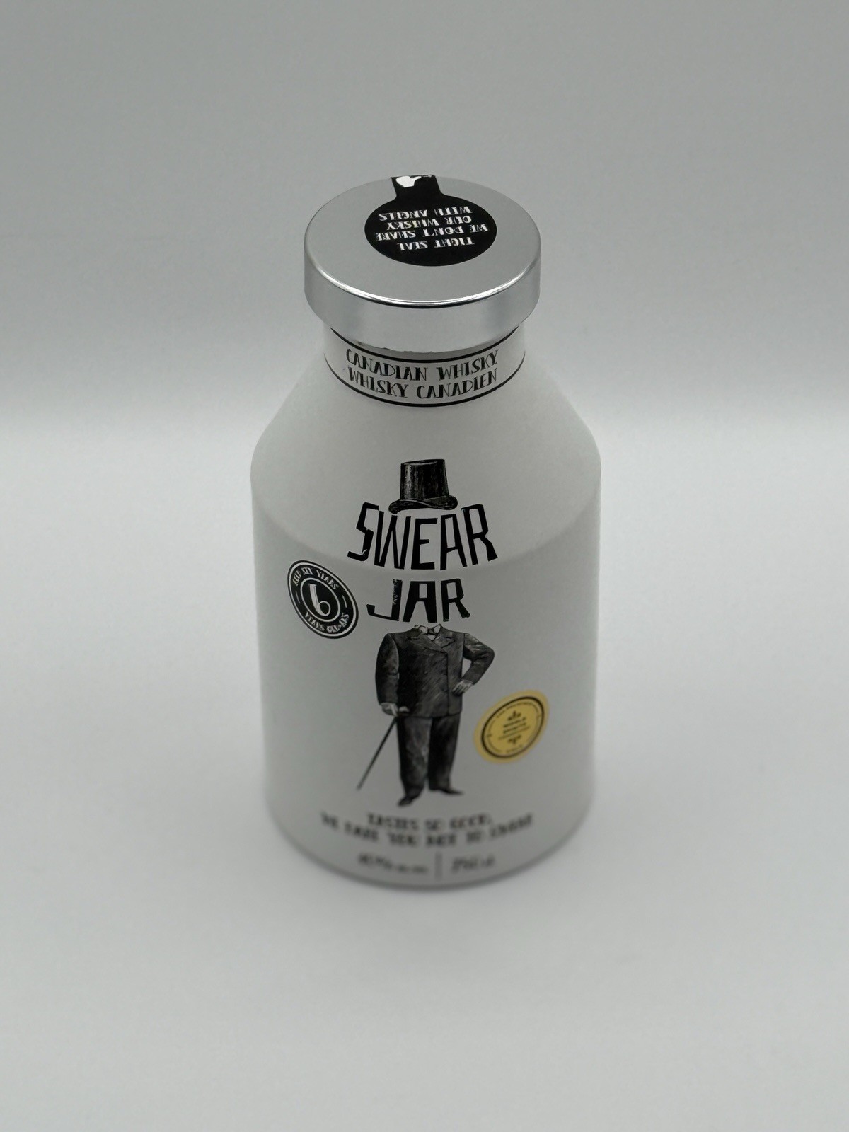 Swear Jar Canadian Whiskey Bottle Empty