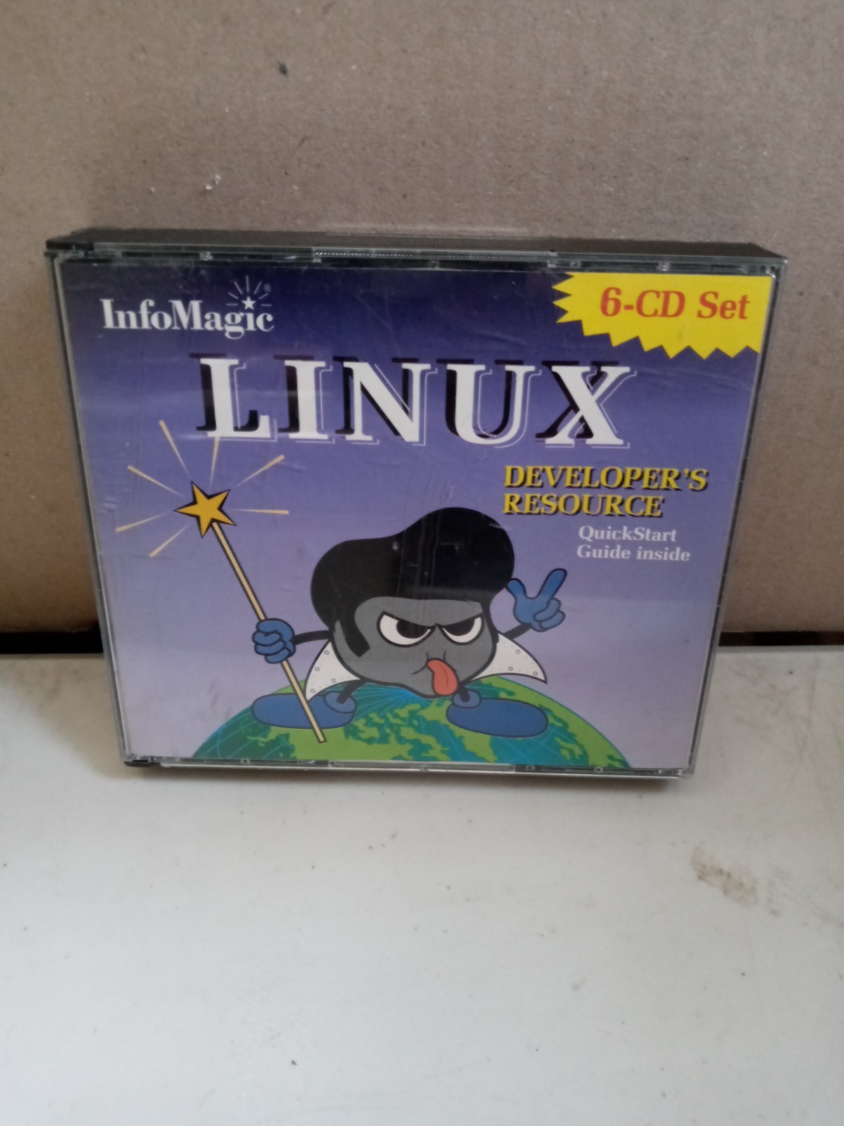 Linux Developer's Resource Infomagic 6 CD Set 1997 Elvis Magic Wand Insert Cover