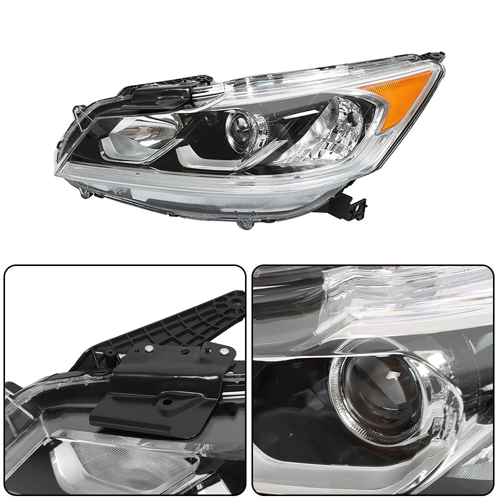 For 2016-2017 Honda Accord Headlamps Left/Driver Side Halogen Headlight Assembly