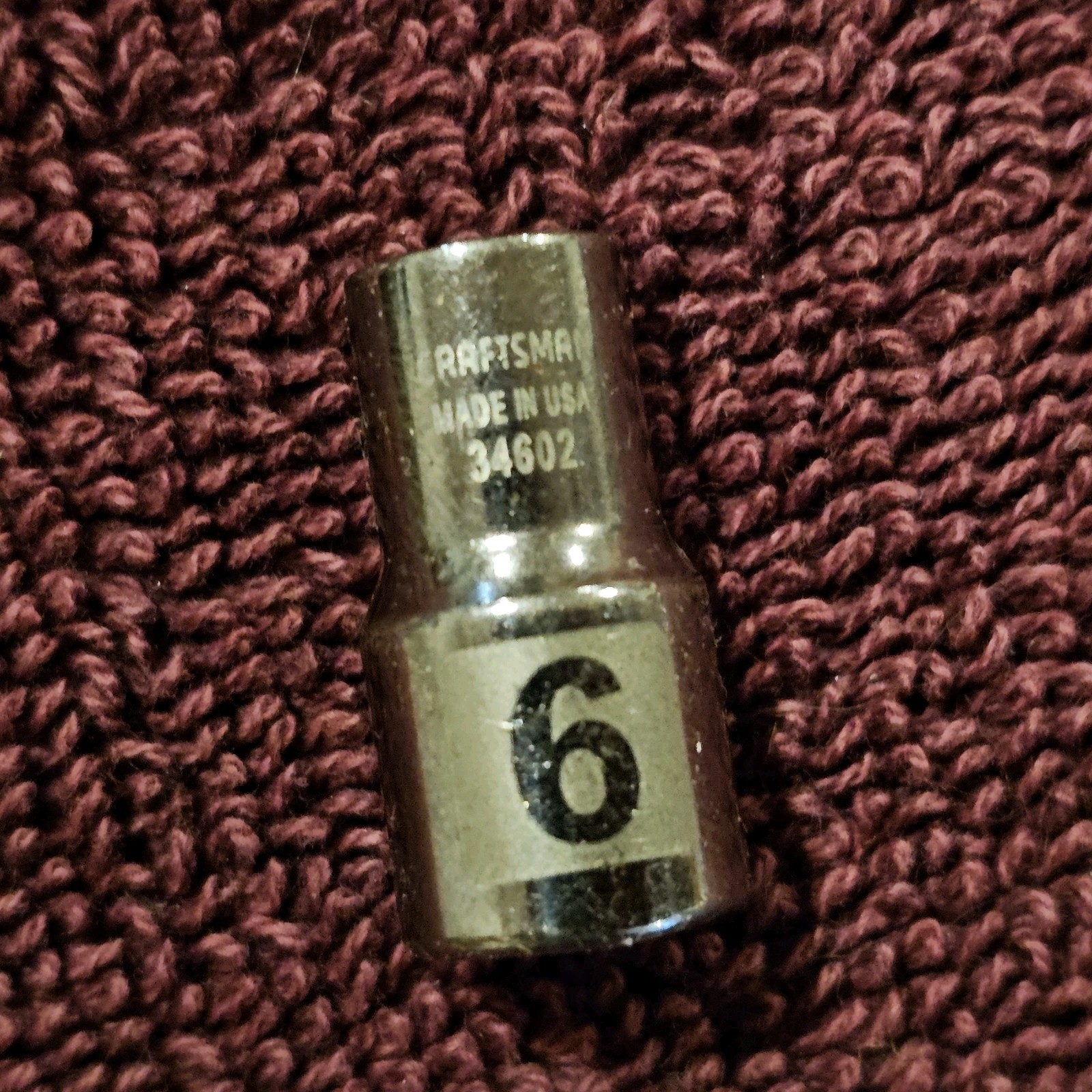 Craftsman USA 34602 6mm 6pt Socket 1/4" Drive Easy Read Series