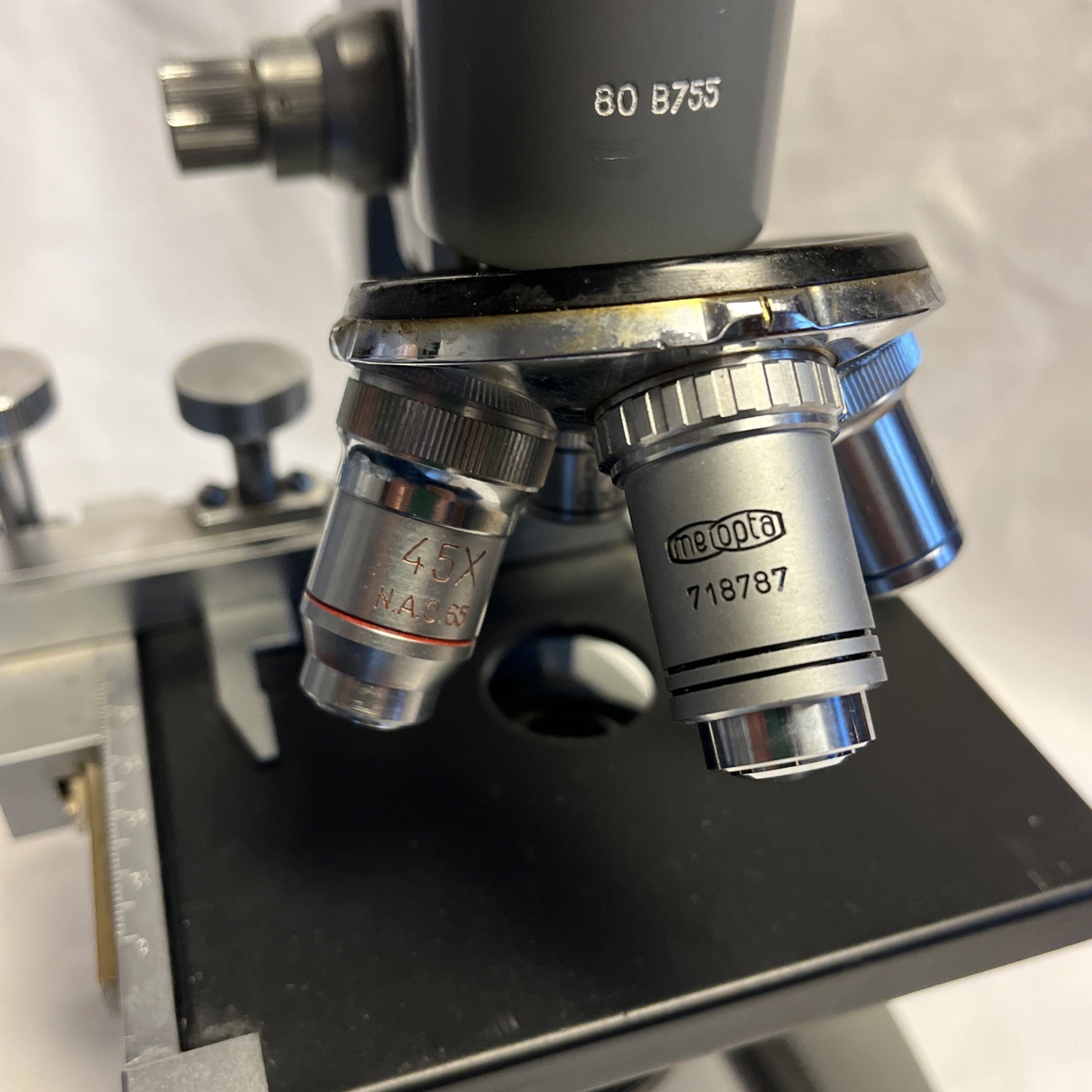 Labo India VJ5 80 B755 Meopta Microscope