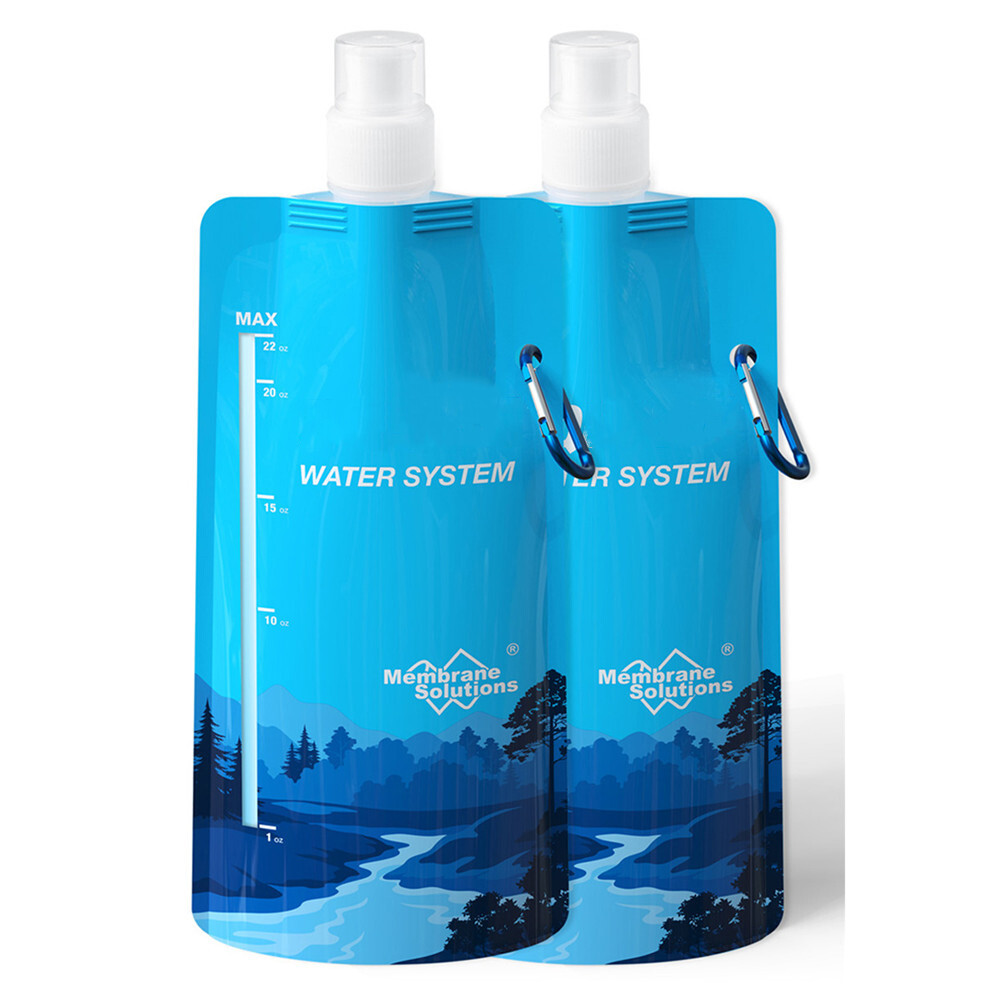 Collapsible Water Container Bag,Hydration Bladder Plastic Storage Jug BPA Freex2