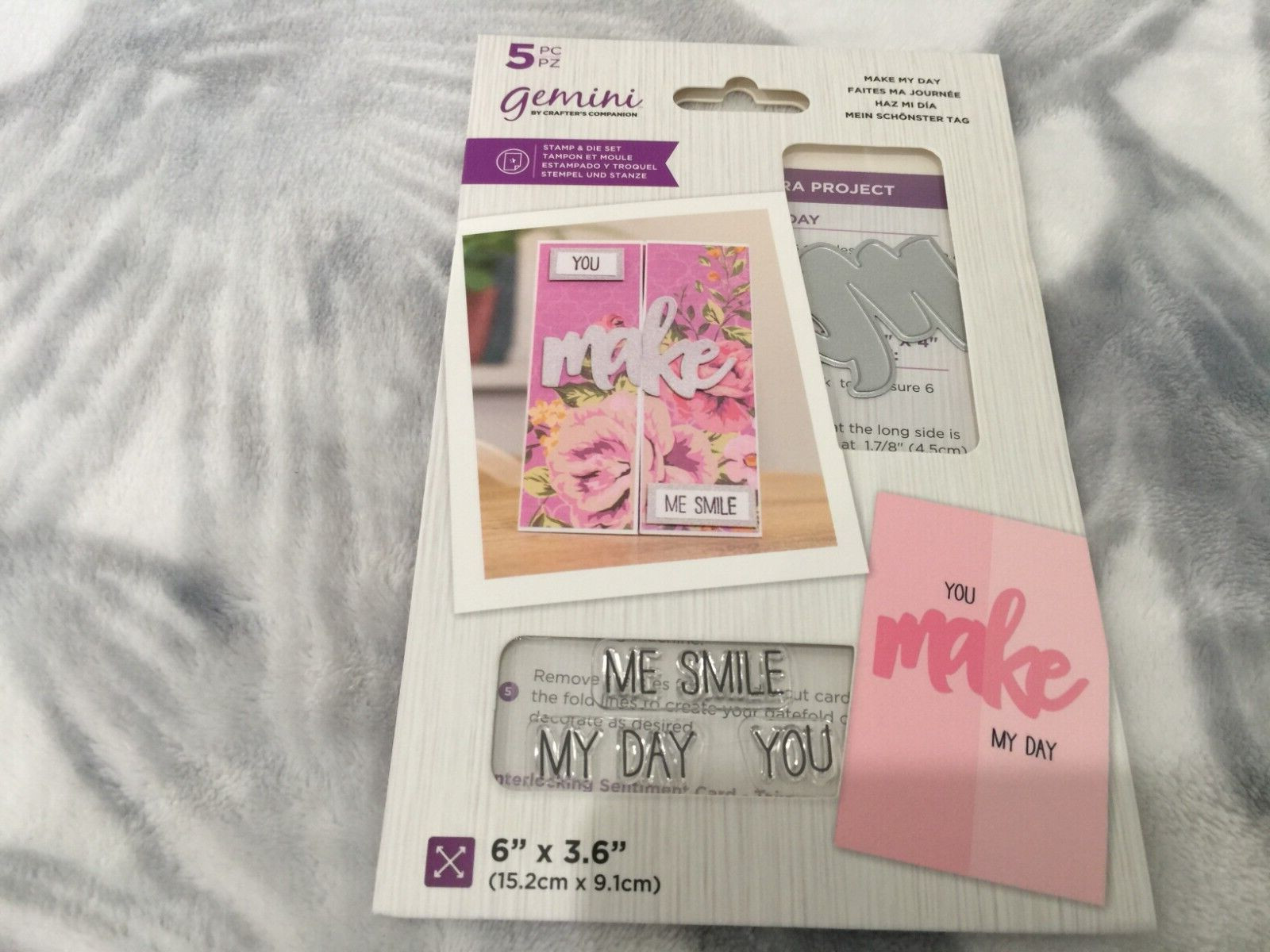Gemini Gatefold Stamp & Die MAKE MY DAY - by Crafter's Companion 706708 - NEW