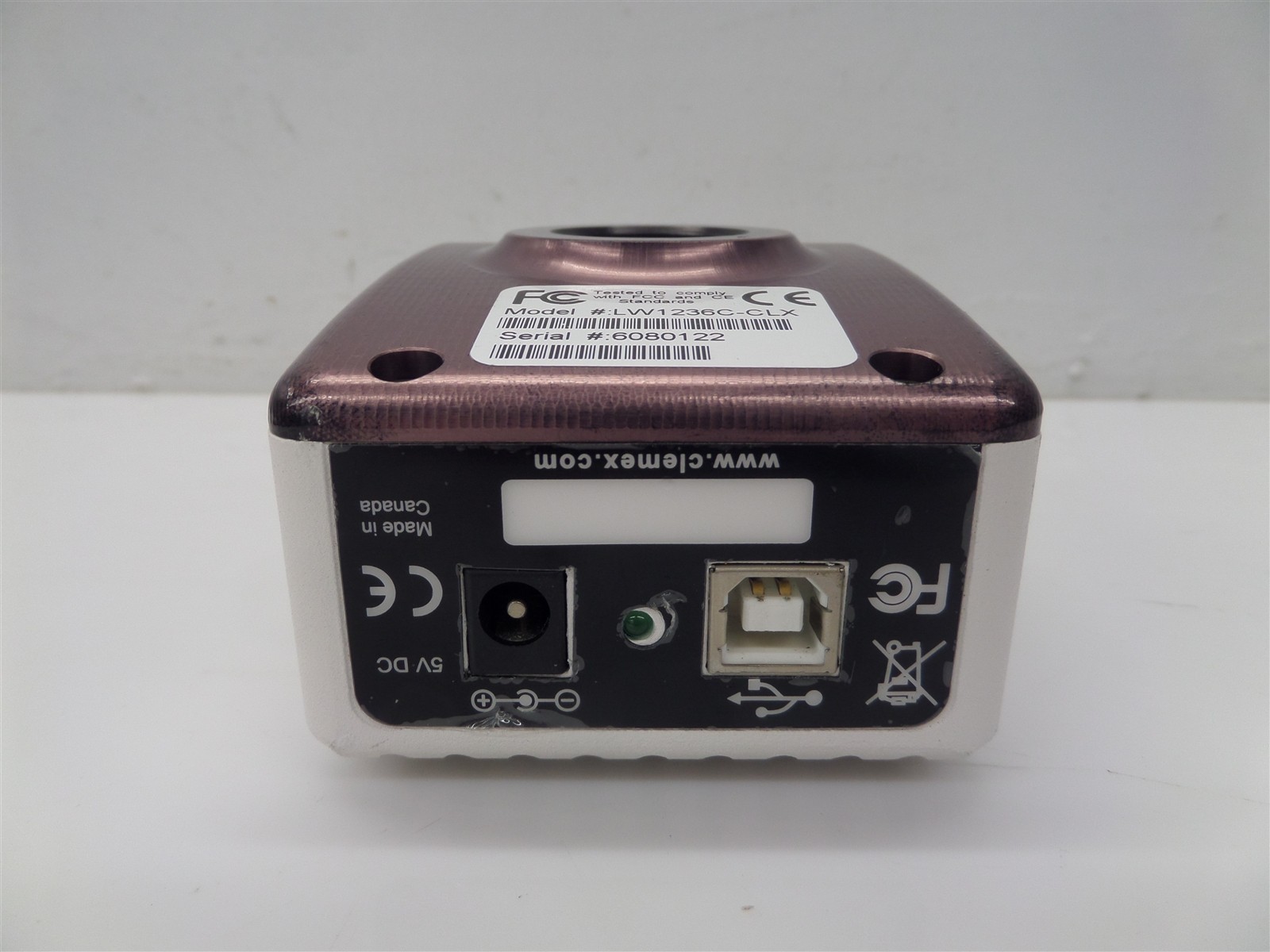 Clemex LW1236C-CLX Microscope Camera - Doesn't Power On