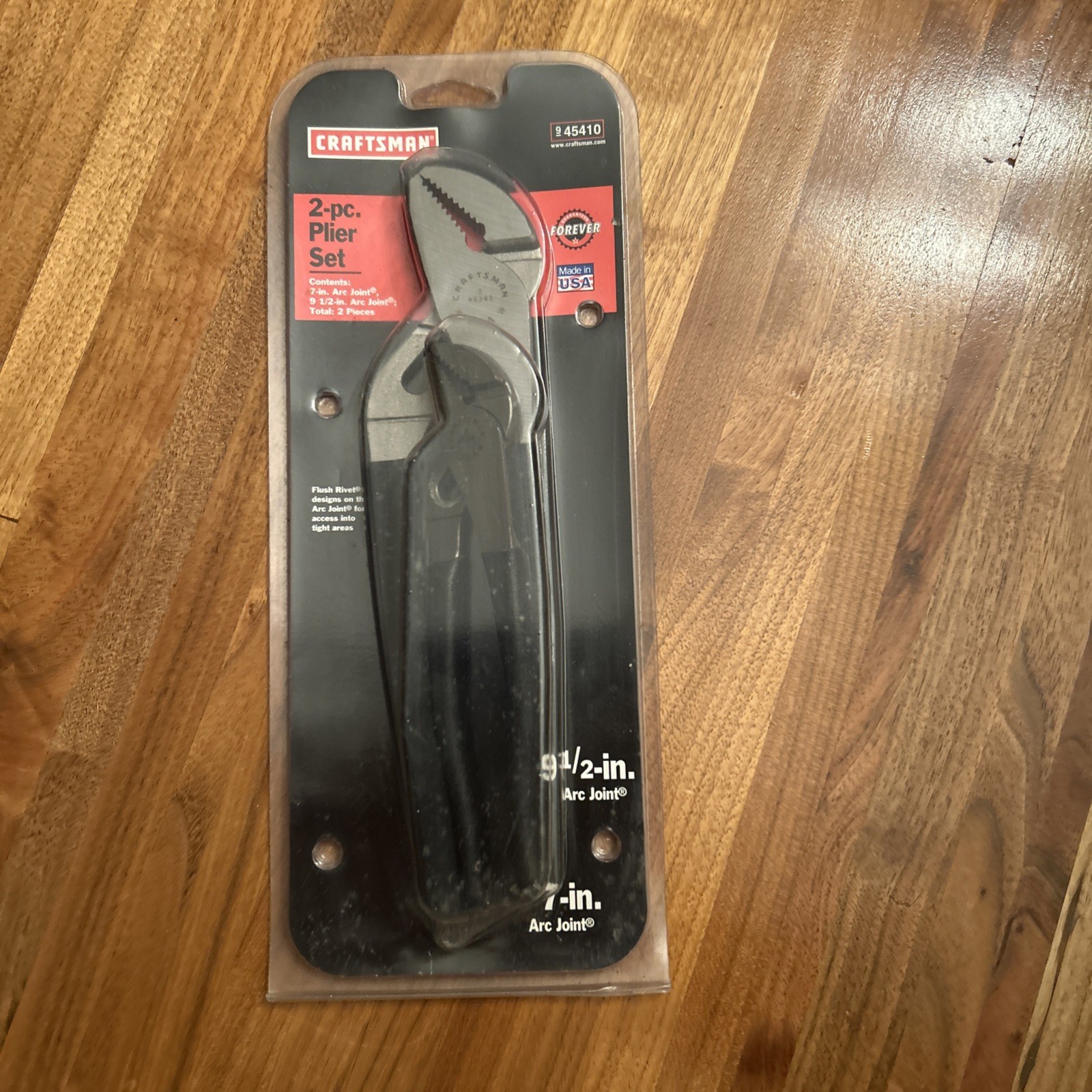 NOS Craftsman USA Arc Joint Adjustable Pliers Set 45410, 7" and 9 1/2 " Plier