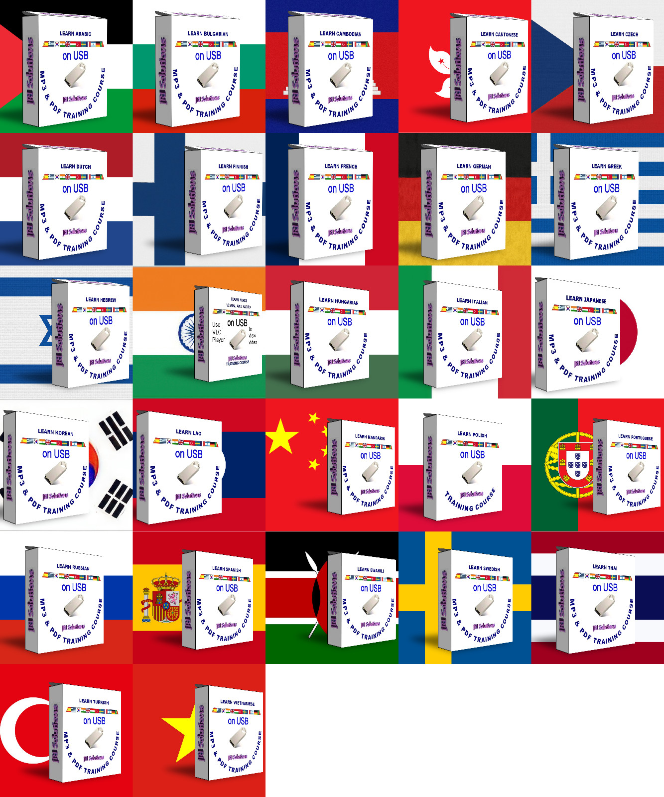 Learn To Speak fluent Language Training Course USB,MP3  PDF Teach Yourself Audio