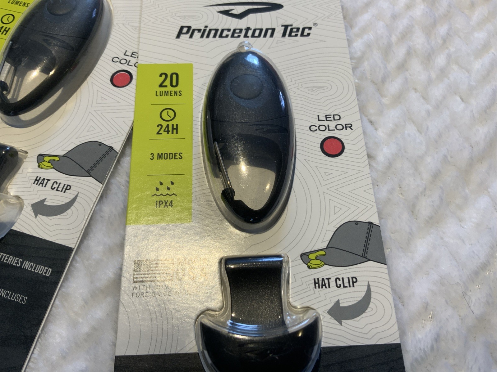 Princeton Tec Impulse Light 20 Lumens 3 Modes Red LED Qty 2
