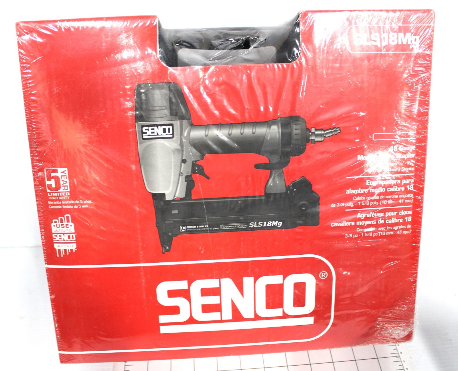 SENCO FASTENING SYSTEMS 1W0021N 18GA 1-5/8-Inch Mag Stapler. New Sealed Box
