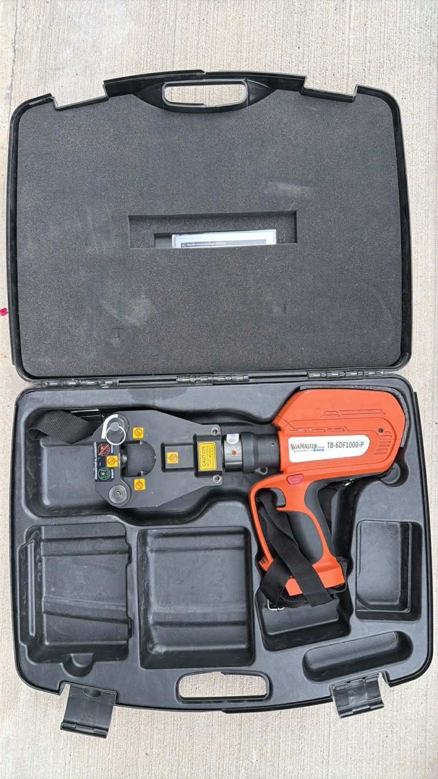 TaskMaster Pro TB-6DF1000-P Crimping Tool with Case