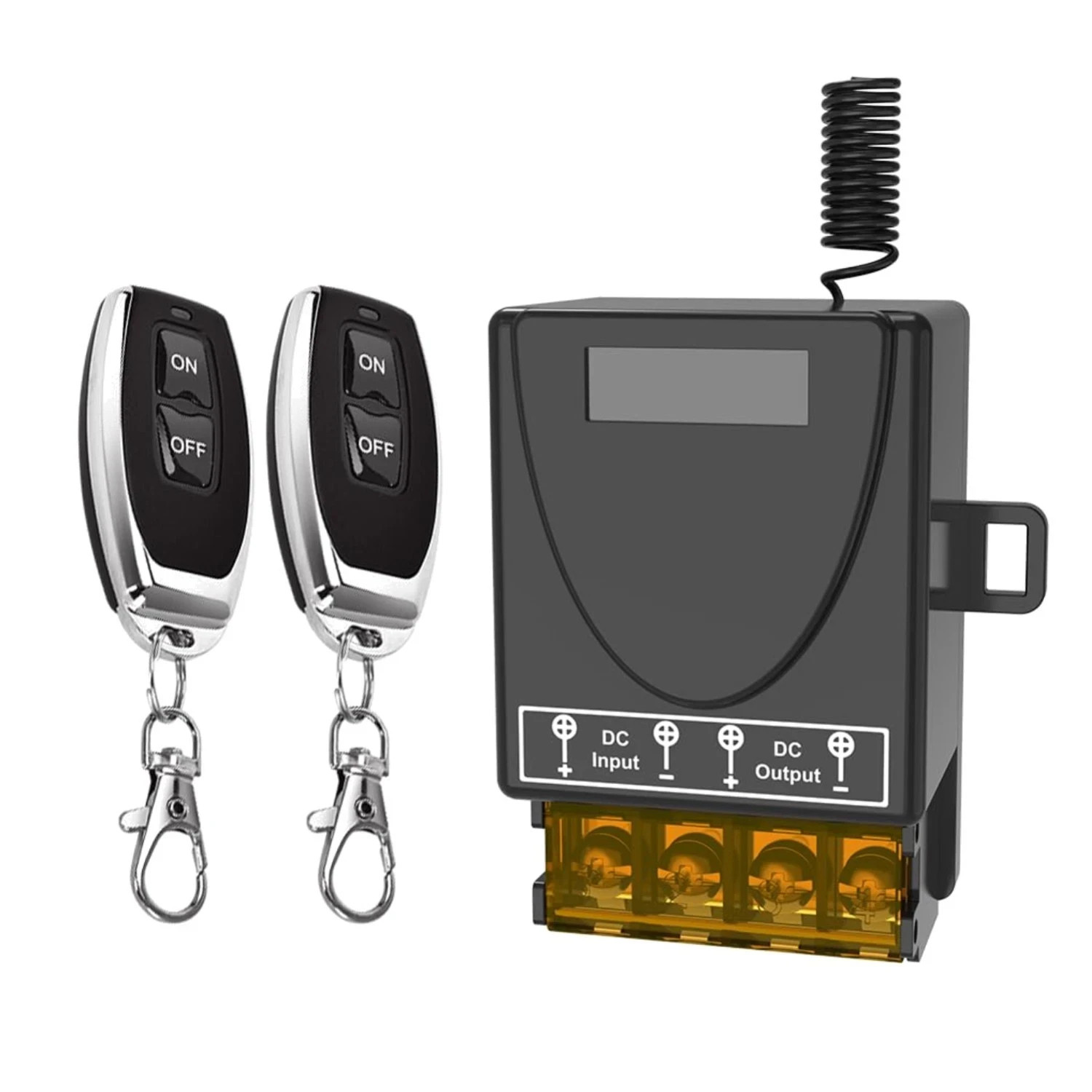 12V Wireless Remote Switch, Malictele DC 12V/24V/48V/72V 30A RF Relay Control wi