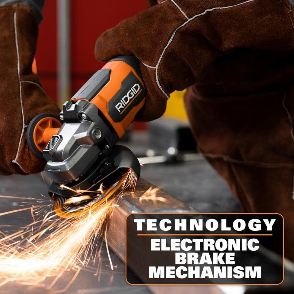 Ridgid R86047B 18V Brushless 4-1/2" Paddle Switch Angle Grinder (Tool Only)