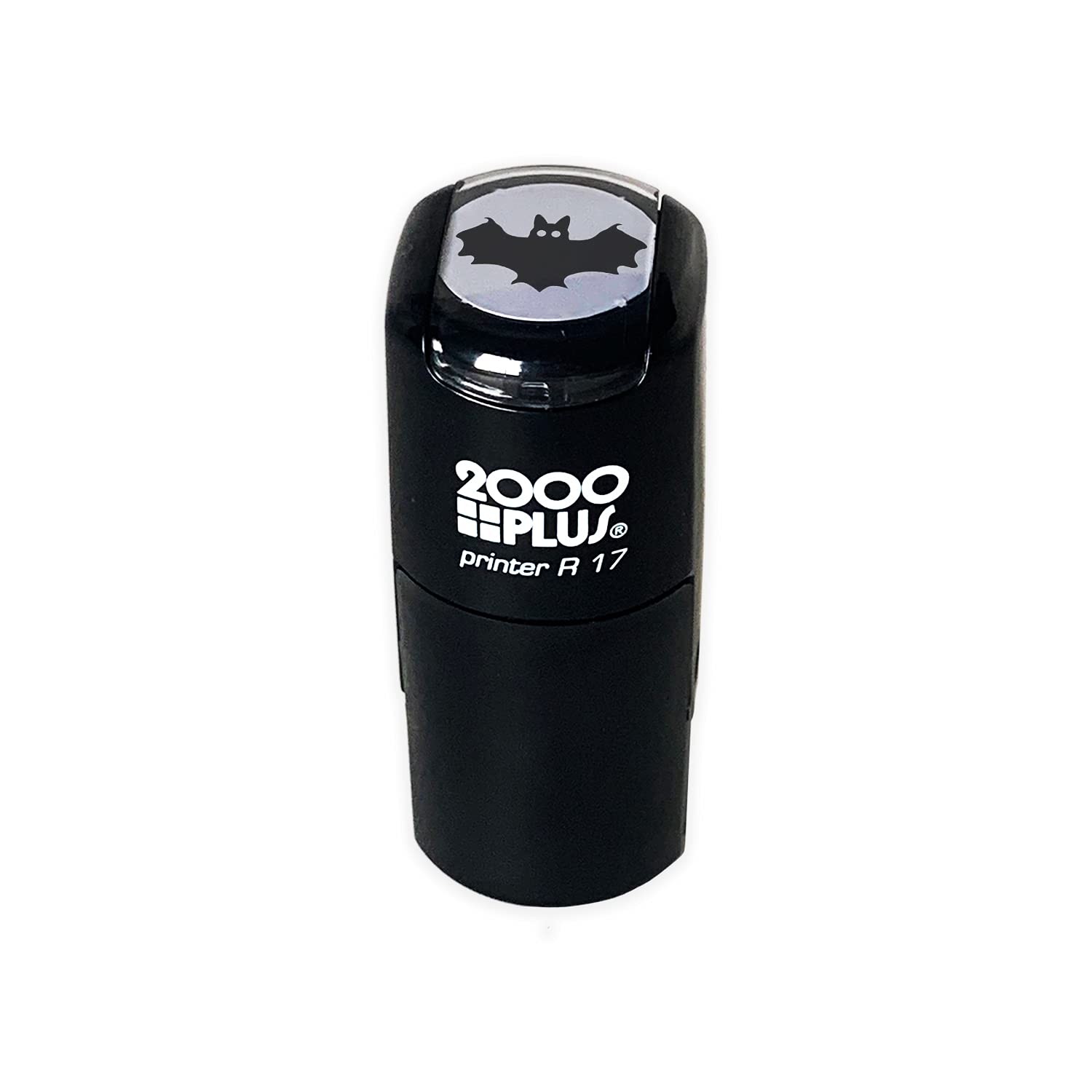 Bat 2000 Plus Self Inking Halloween Rubber Stamp - Black Ink 9/16",