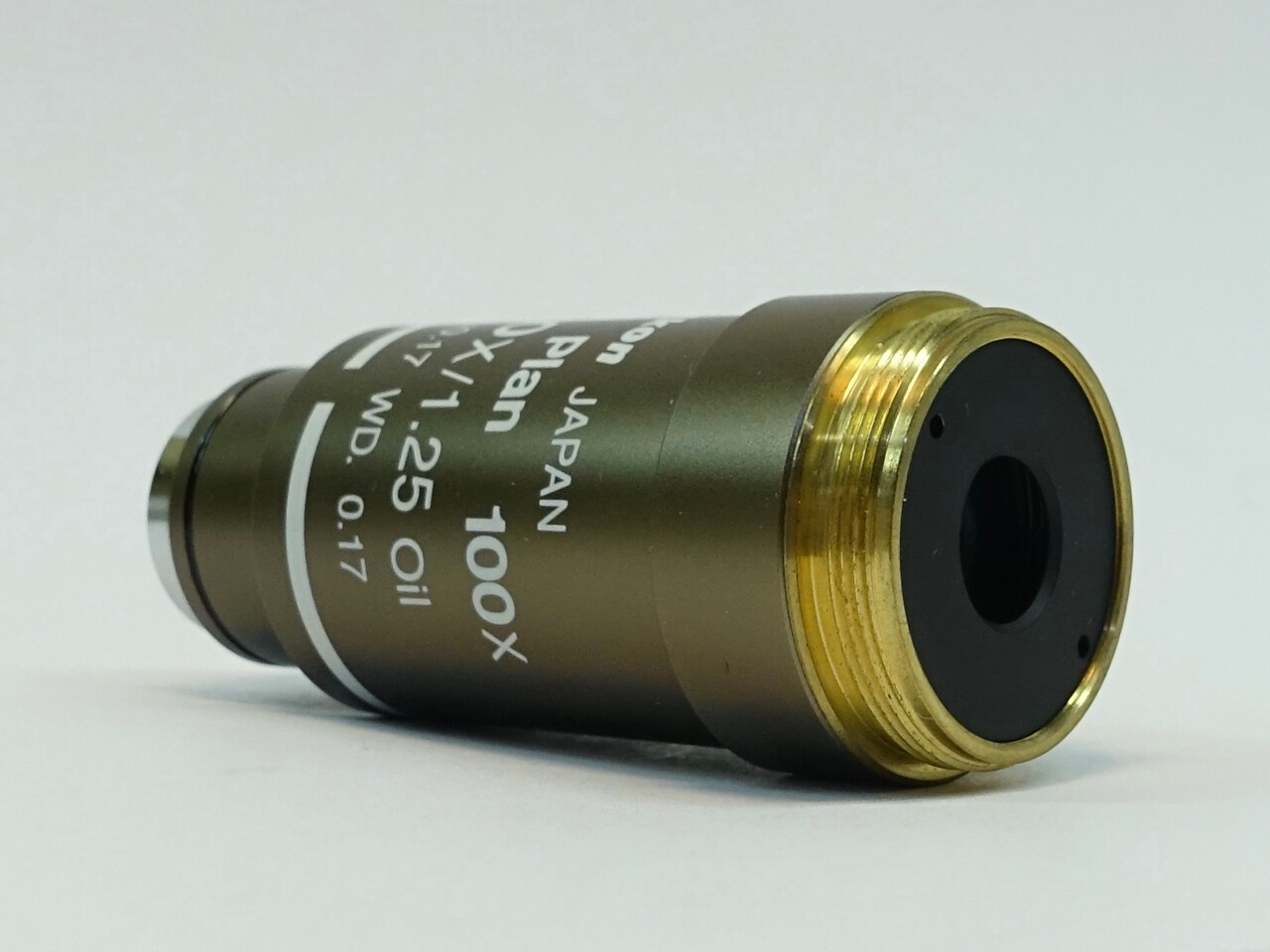 Nikon Plan 100X/1.25 ∞/0.17 WD 0.17 Oil Microscope Objective