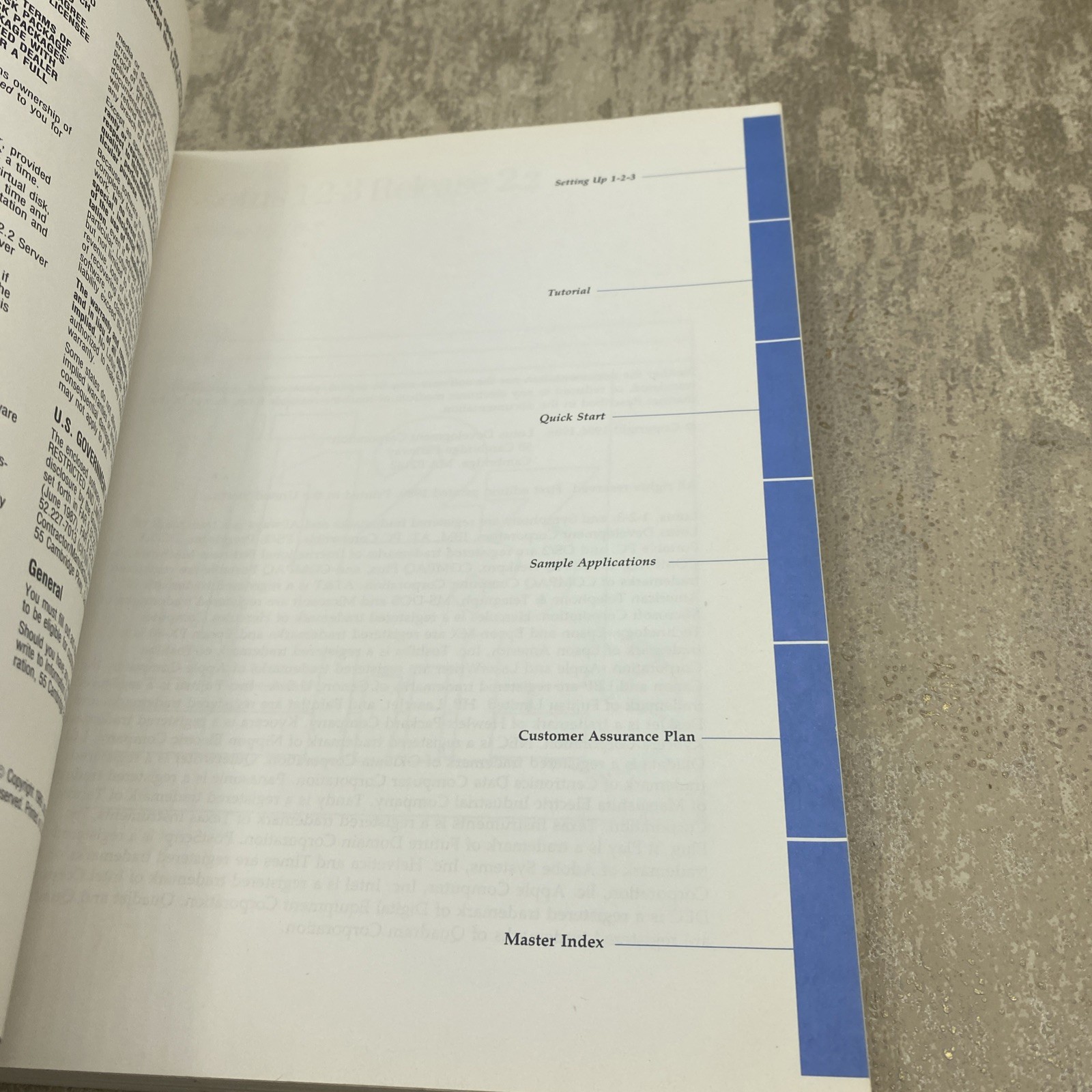 IBM LOTUS 123 RELEASE 2.2/ Setting Up, Quick Start & Samples Manual Only