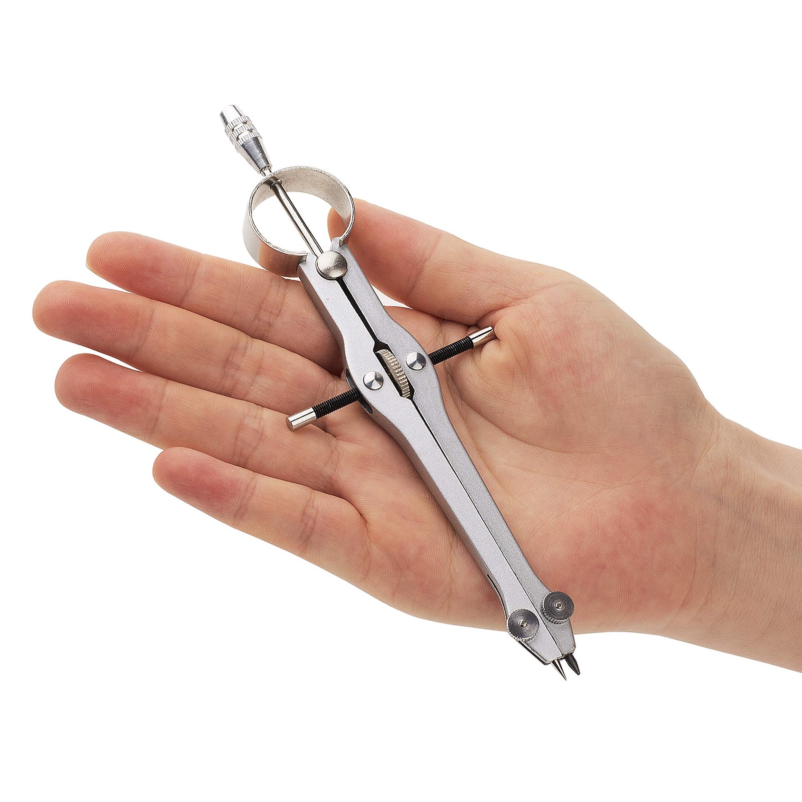 Mr. Pen- Professional Compass for Geometry, Extra Lead, Metal Compass, Silver