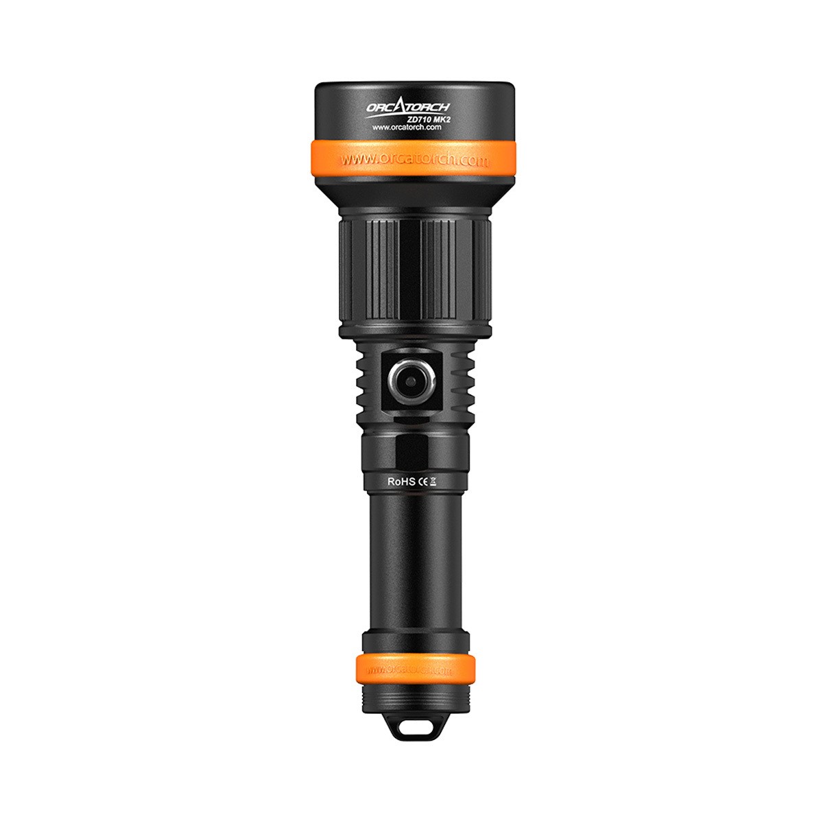 OrcaTorch ZD710 MK2 1500 Lumens Zoomable Dive Light