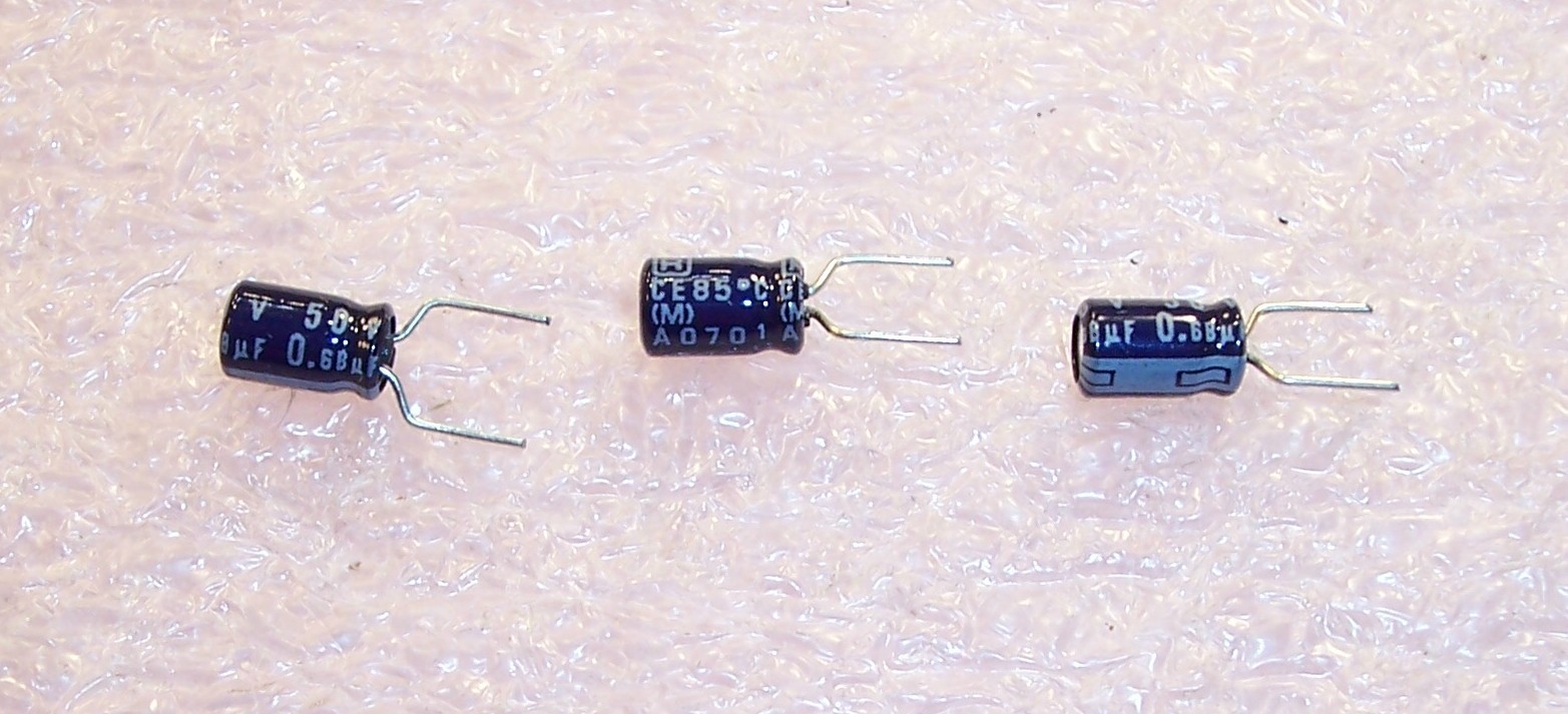 QTY (200) .68uf 50V 85' 4x7mm MINIATURE RADIAL ELECTROLYTIC 50MS7-684M RUBYCON