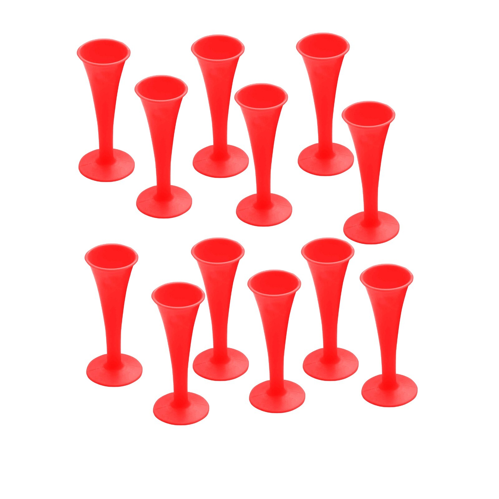 Lot Of 12 Pcs Pinard Fetal Stethoscope Red Color Plastic Surgical Medical Inst