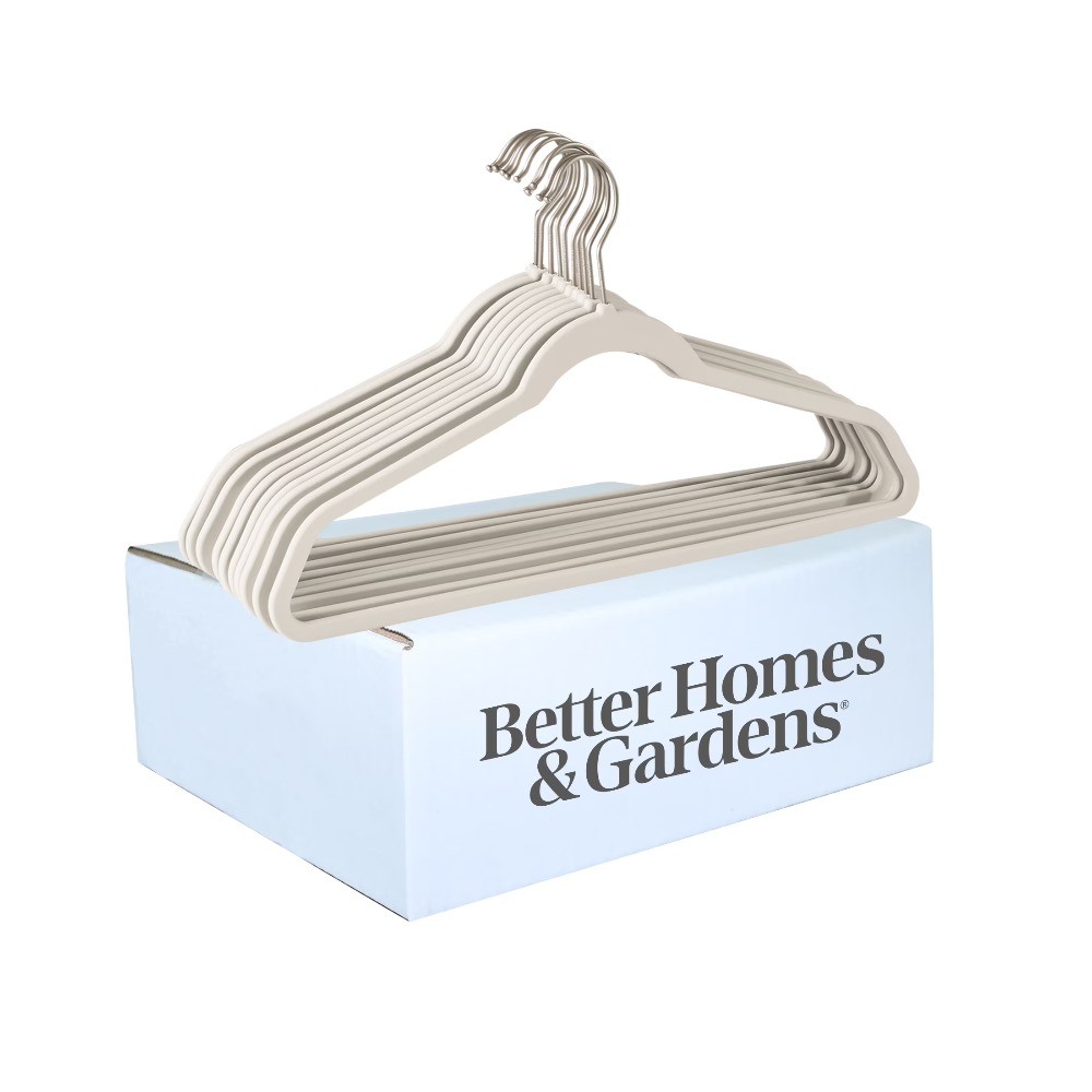 Non-Slip Pumice Hangers Rubberized Clothes Hangers 30 Pack Grey