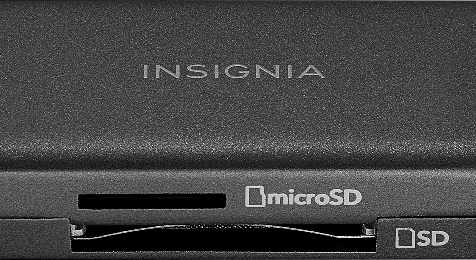 Insignia- USB-C/USB 3.0 to SD and microSD Memory Card Reader - Black