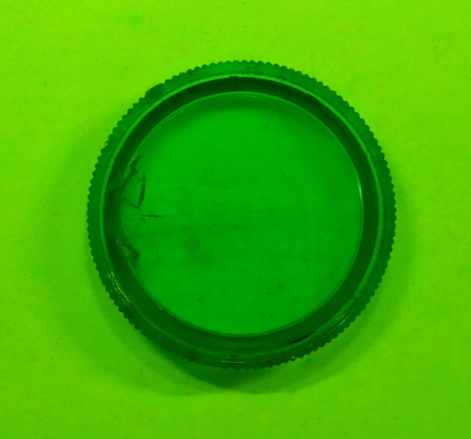 RCBS Uniflow Powder Measure-Top-(Green Plastic)-one star crack present