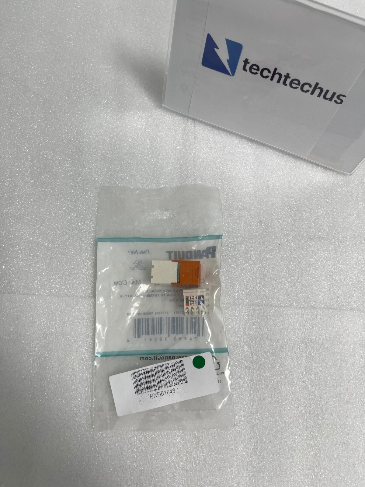 Panduit CJ688TGOR Giga-TX Cat6 Jack Module - Orange (1-Pack)