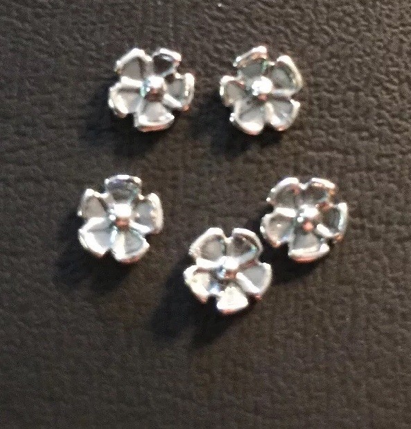 5 Sterling Silver Rosettes 5/32 Inch Diameter 5mm