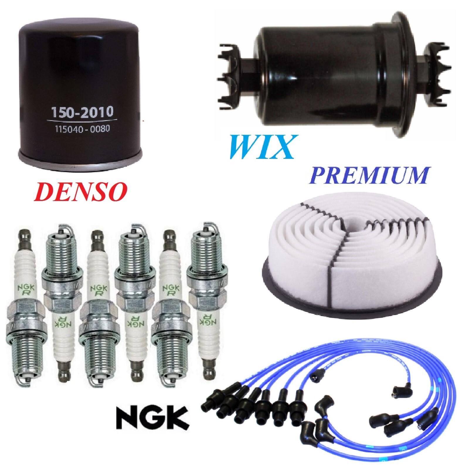 Tune Up Kit Filter Wire Spark Plugs for Toyota Cressida L6 2.8L 1985-1988