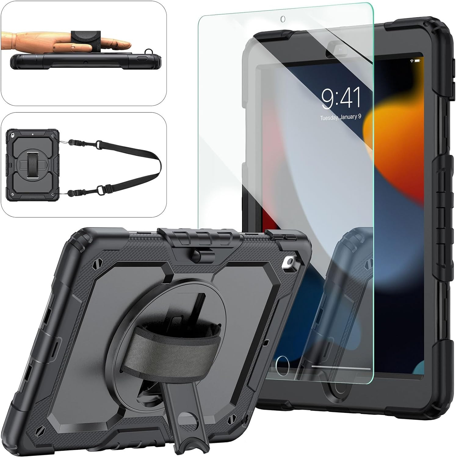 Nueva Funda Para Ipad De 9.ª/8.ª/7.ª Generacion 2021/2020/2019 De 10,2 Pulgadas