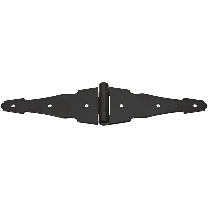 National Hardware N881-946 Steel Black Heavy Duty Ornamental Strap Hinge 6 L in.