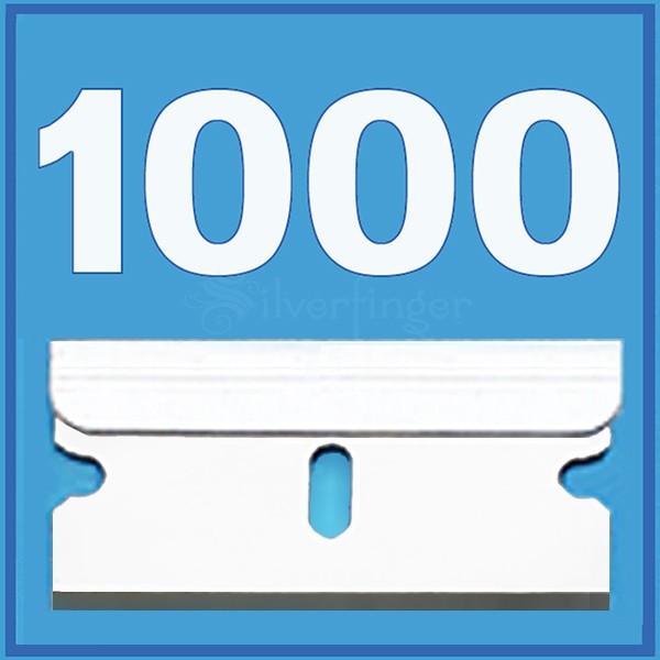 1000 Single Edge Razor Blades Safety Utility Knife Scraper Tool Replacement 009