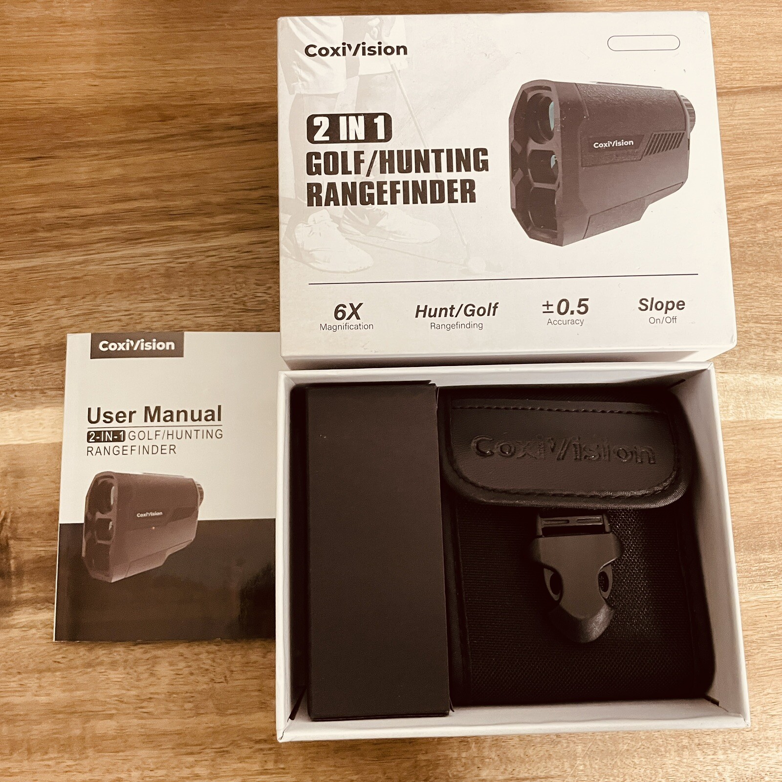 COXIVISION RANGEFINDER GOLF/Hunting RANGE FINDER YARDAGE, SILVER