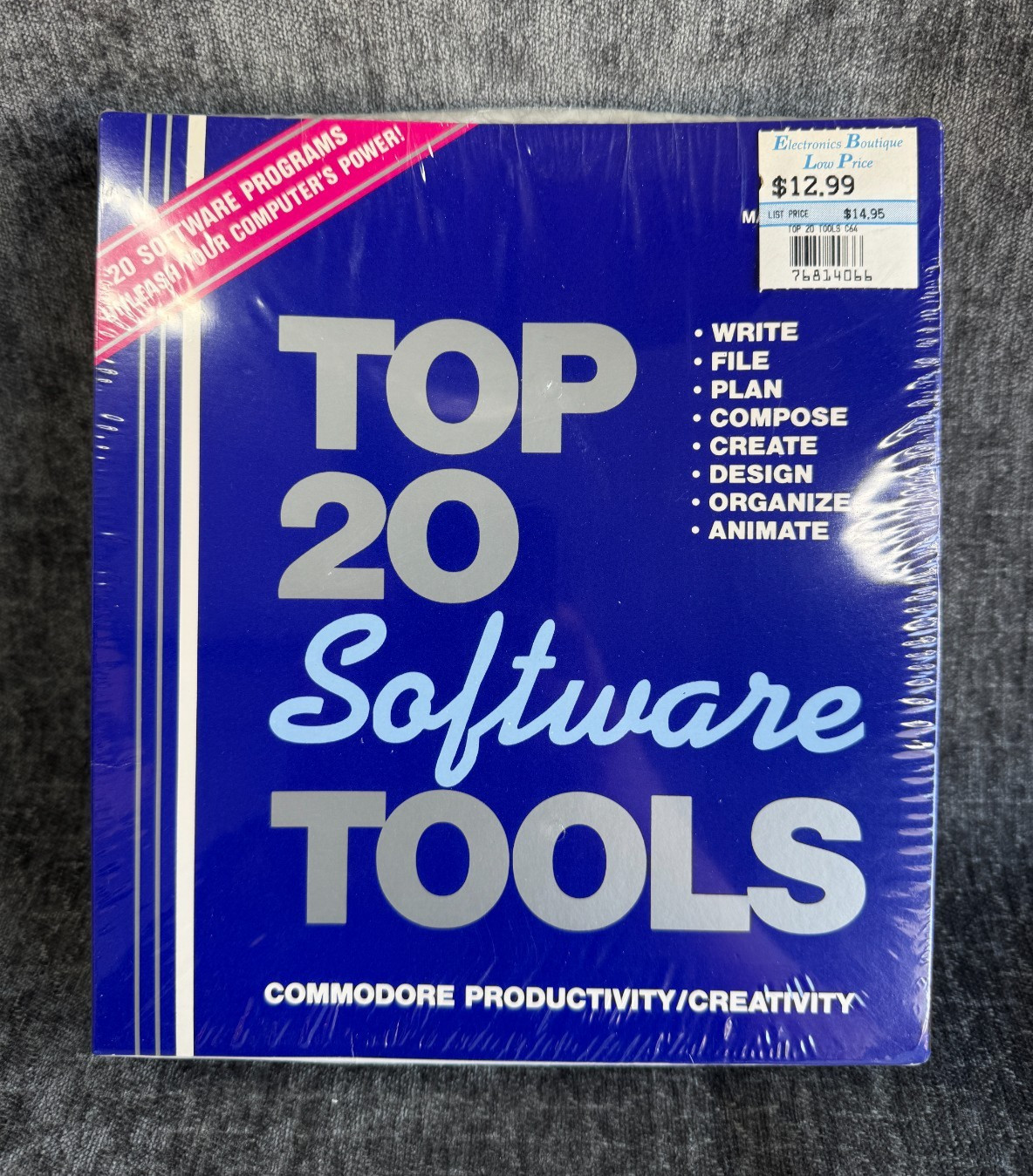Commodore 64/128  Master's Edition Top 20 Software Tools * VTG 1990 New & Sealed