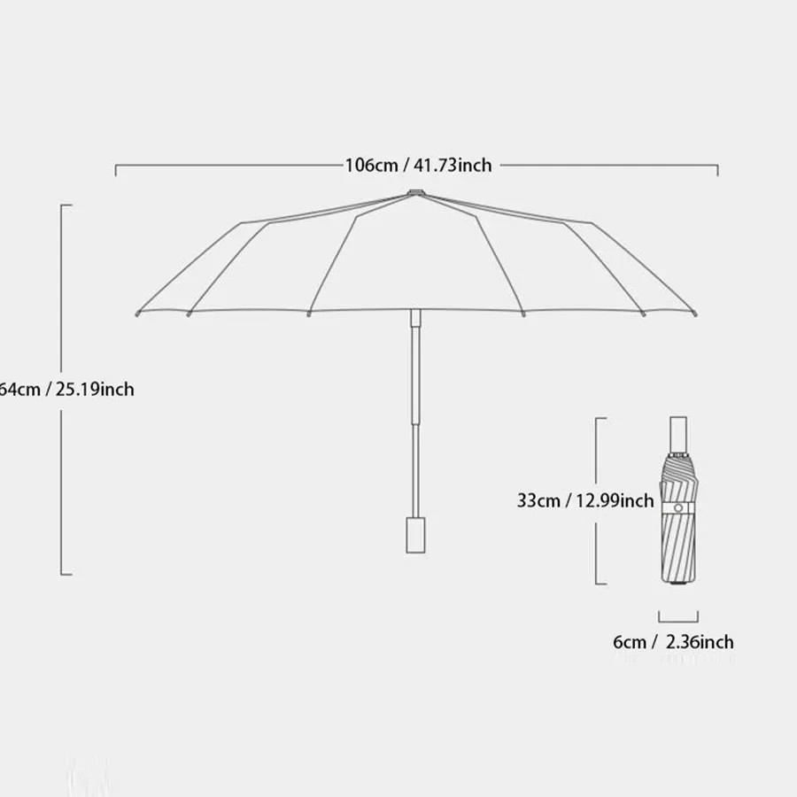 Mechanical handle umbrella, widened strap umbrella, automatic umbrella, large, s