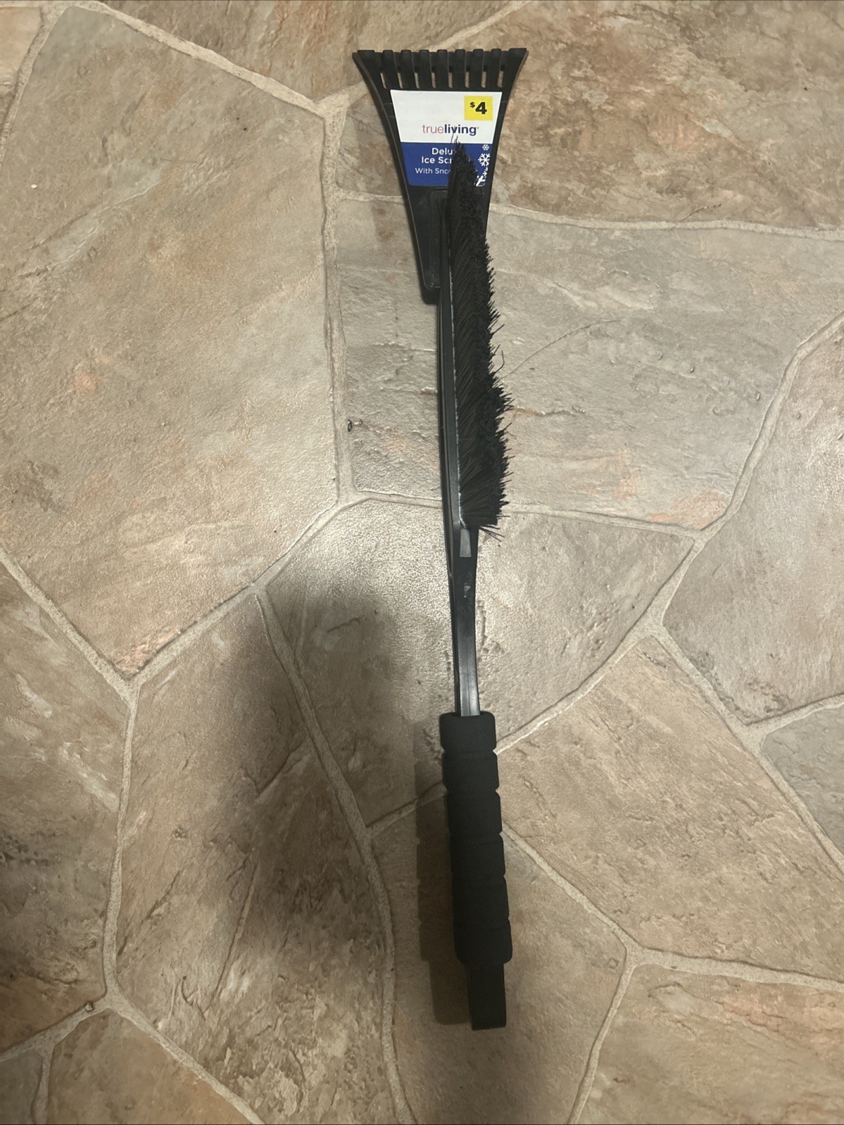 Deluxe Ice Scraper With Snow Brush, New, Durable