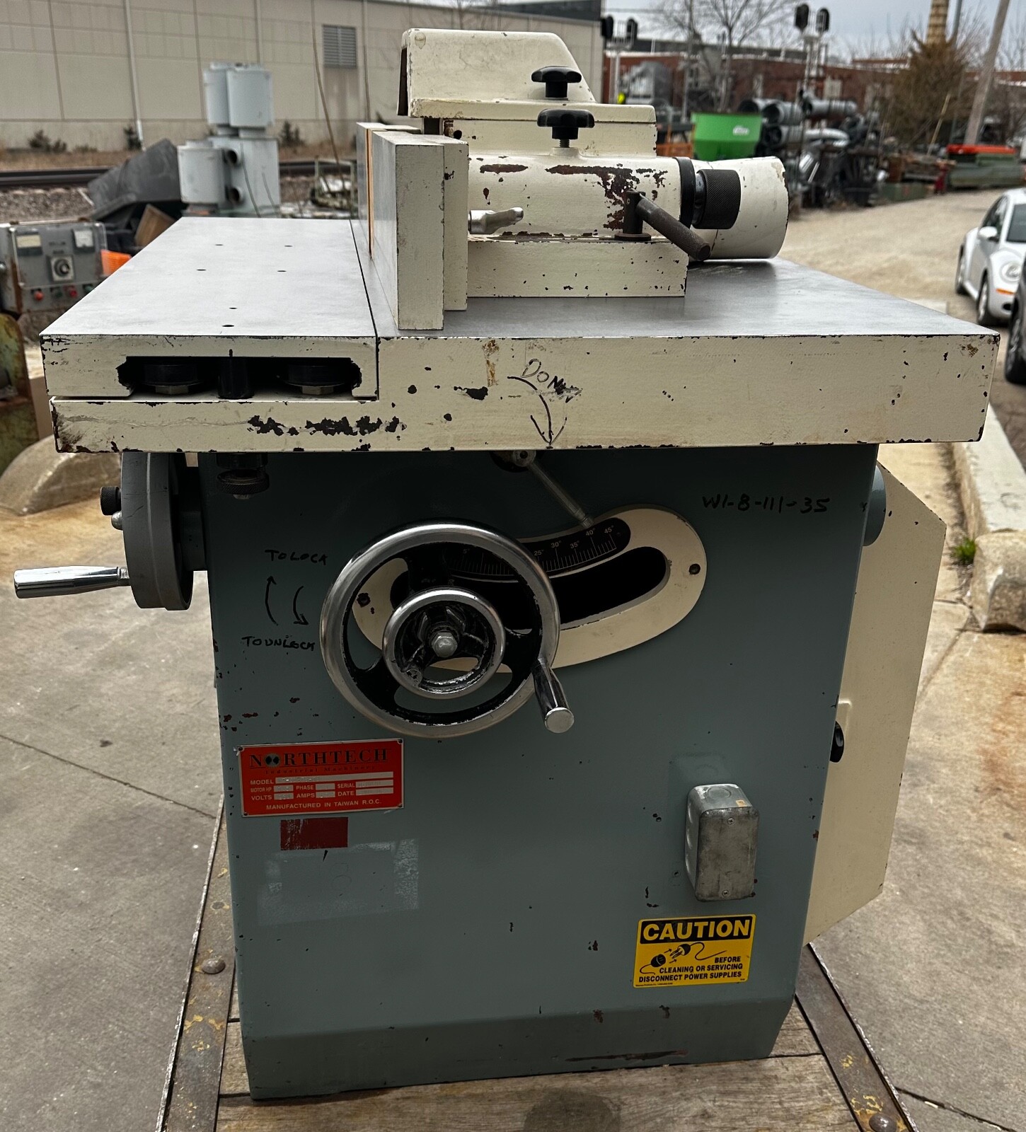 Northtech NT-525TS-73 Tilting Spindle ~ Sliding Table Shaper 3ph 230V (6548)